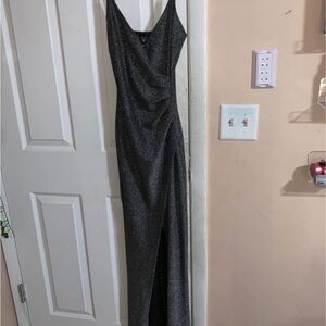 Windsor Glittering Black Maxi Dress